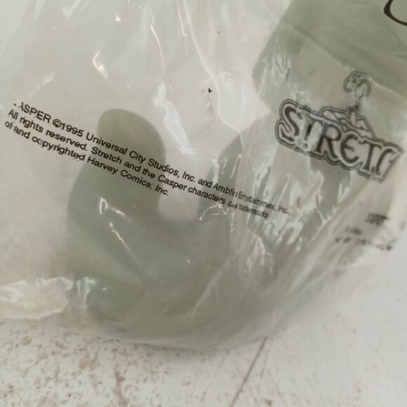 Vtg Casper Friendly Ghost & Stretch Pizza Hut Toy 1995 Glow In Dark Sealed New - Picture 6 of 10